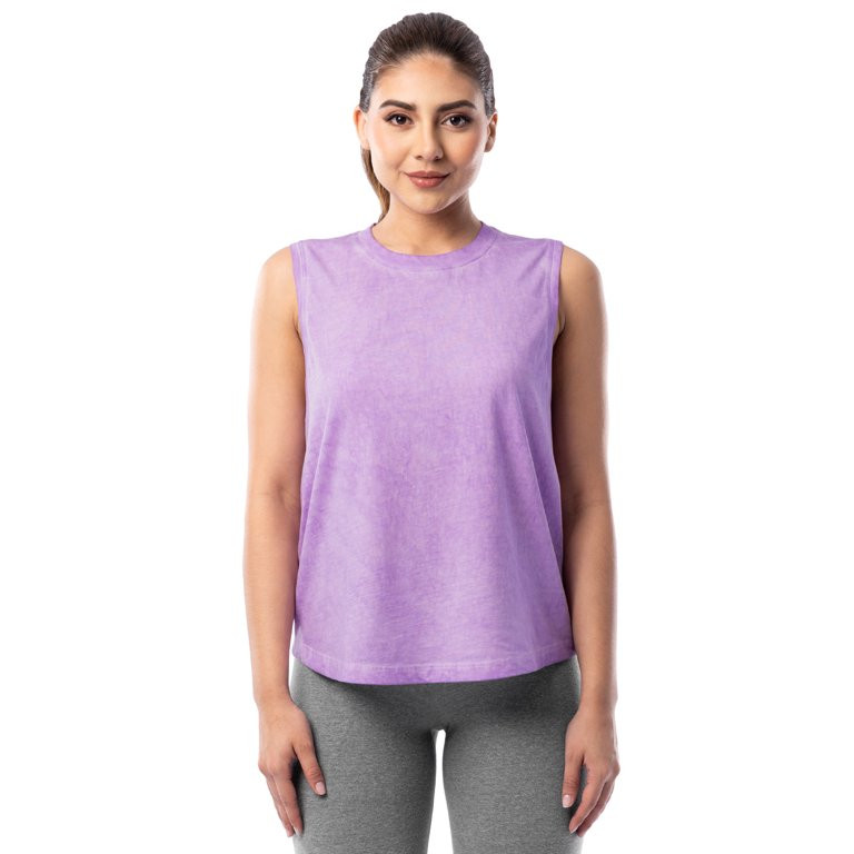 Athletic Works Women's Washed Open Back Muscle Tank, Sizes XS-XXXL - Walmart.com | Walmart (US)