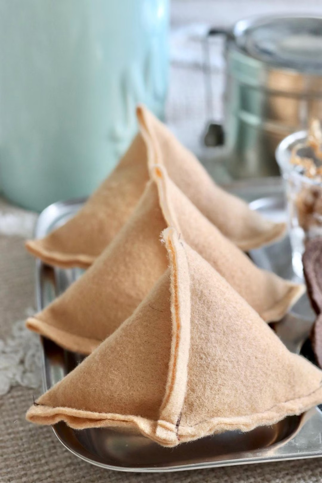 Indian Play Food, Snack Toy Samosa, Kids, Felt Food, Felt Toy Food, Waldorf, Pretend Play Samosa,... | Etsy (US)