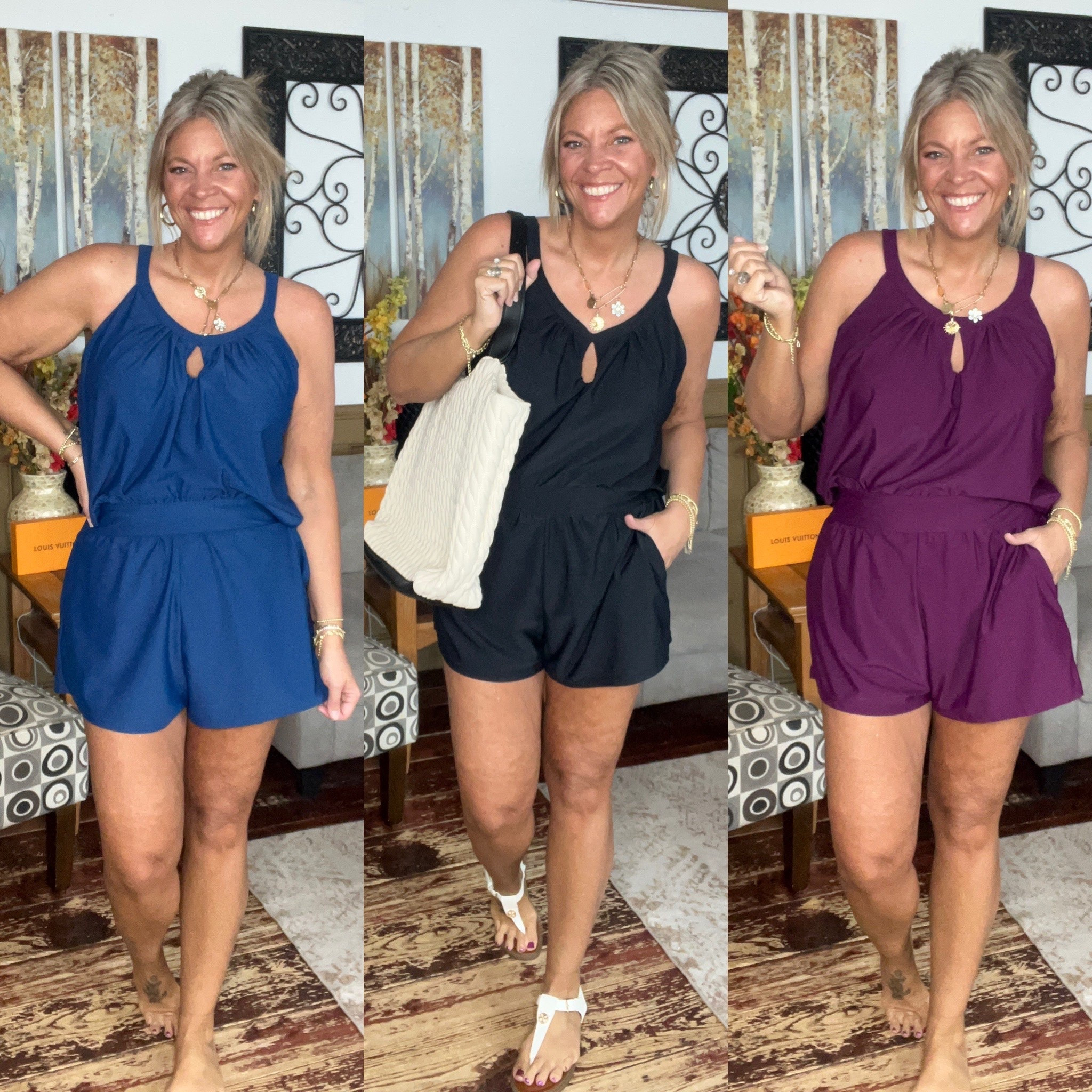 Swim romper size 14/16 🌊Full coverage & it has pockets! 

#LTKMidsize #LTKOver40 #LTKTravel