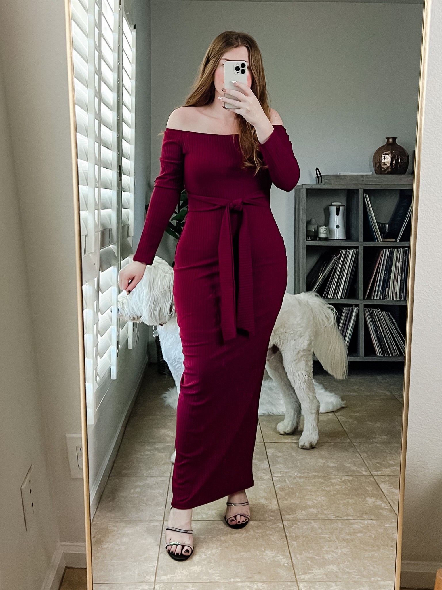 Midi dress from amazon wearing size large. Amazon dress. Fall dress, date night outfit. 

#LTKSeasonal #LTKHoliday #LTKstyletip