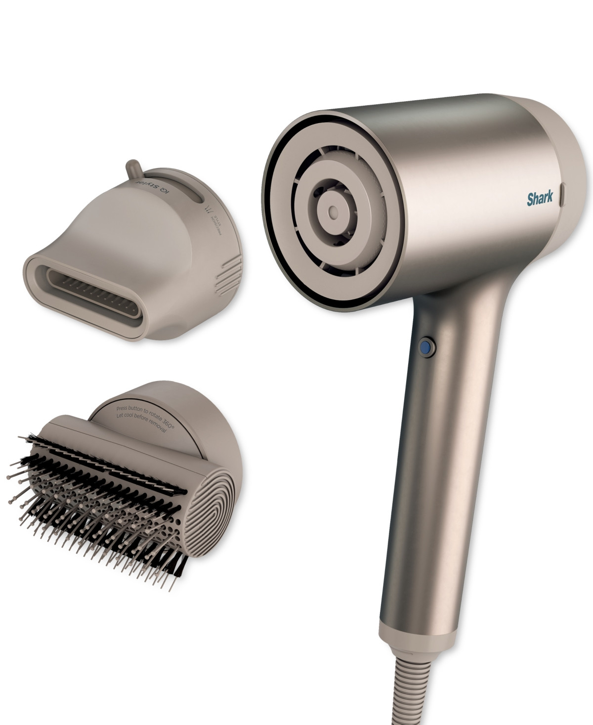 Shark HyperAIR 2-in-1 Fast-Drying Hair Blow Dryer HD112 - Natural Lux | Macy's