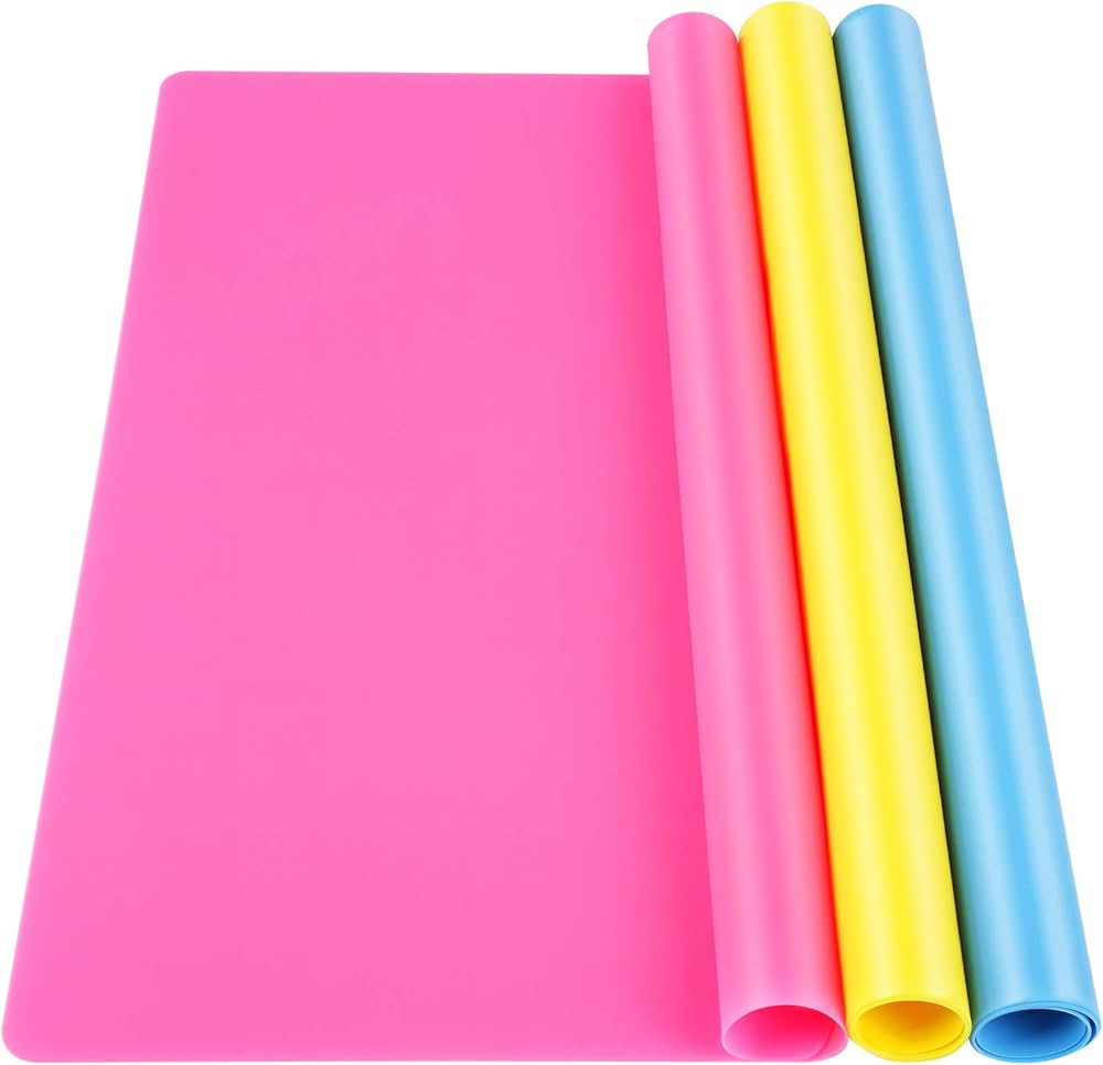 LEOBRO 3 Pack Silicone Mats for Crafts, 15.7” x 11.7” Silicone Mat, Nonstick Silicone Craft M... | Amazon (US)