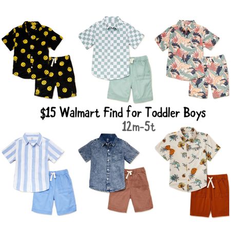 $15 Walmart toddler boy outfit. Summer outfit for boys

#LTKunder50 #LTKkids #LTKfamily