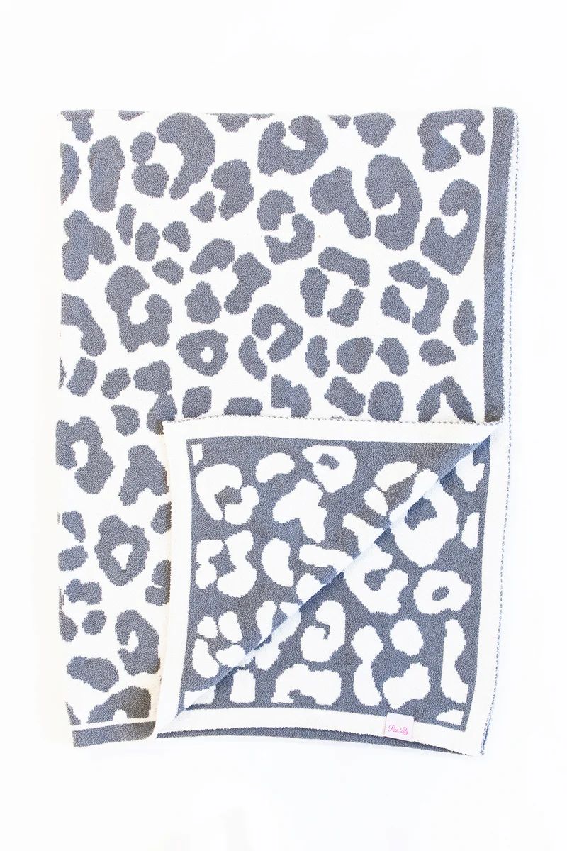 Keep You Warm Blanket Grey Animal Print SALE | The Pink Lily Boutique