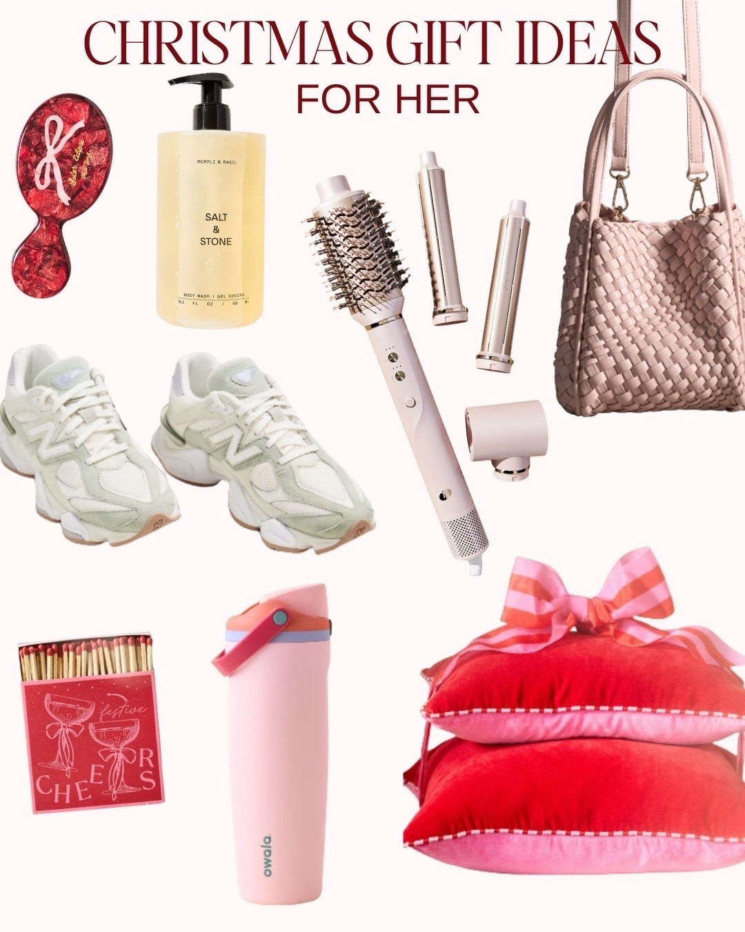 Gifts for her🎀🎁

#owala #giftsforher #christmas #giftguide #throwpillows #giftideas #purse #sneakers #newbalance #anthropologie #hairdryer #bodywash #waterbottle #hairbrush #LTKCyberWeek



#LTKselfcare #LTKGiftGuide #LTKSaleAlert