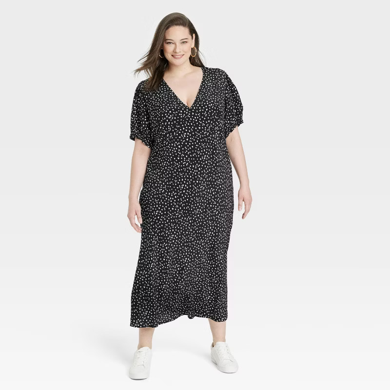 Women's Puff Short Sleeve Dress - A New Day™ | Target