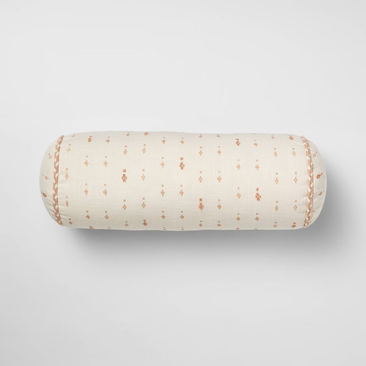Bolster Geo Pattern Cream and Peach - Threshold™ designed with Studio McGee | Target
