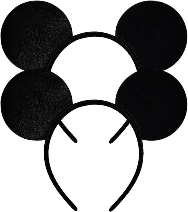 MADO 2 pack mouse ears headbands for adults women little girls boys (black, onesize) | Amazon (US)