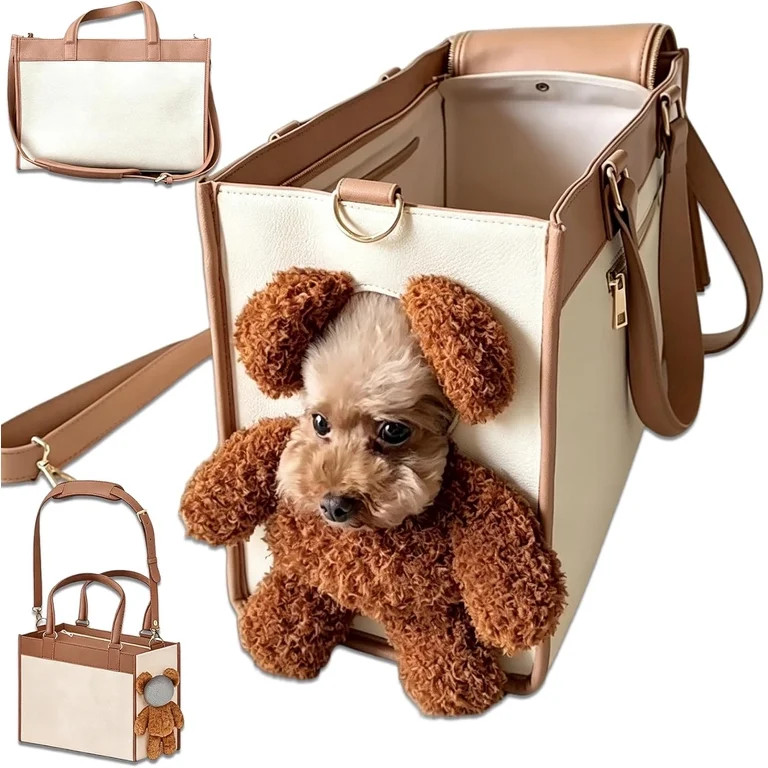 Teddy Carrier Bag for Dogs and Cats, 2 in 1 Multifunctional Teddy Bear Dog Carrier Bag, Puppy Pur... | Walmart (US)