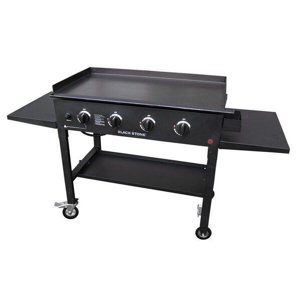 Blackstone Black Steel Restaurant-grade Propane Gas Flat 4-burner Griddle 36-inch Outdoor Cooking Station | Bed Bath & Beyond