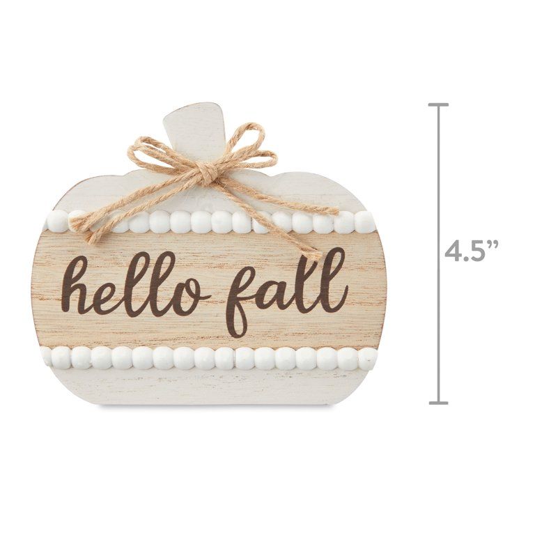 Way To Celebrate Harvest Wooden Pumpkin Decor | Walmart (US)