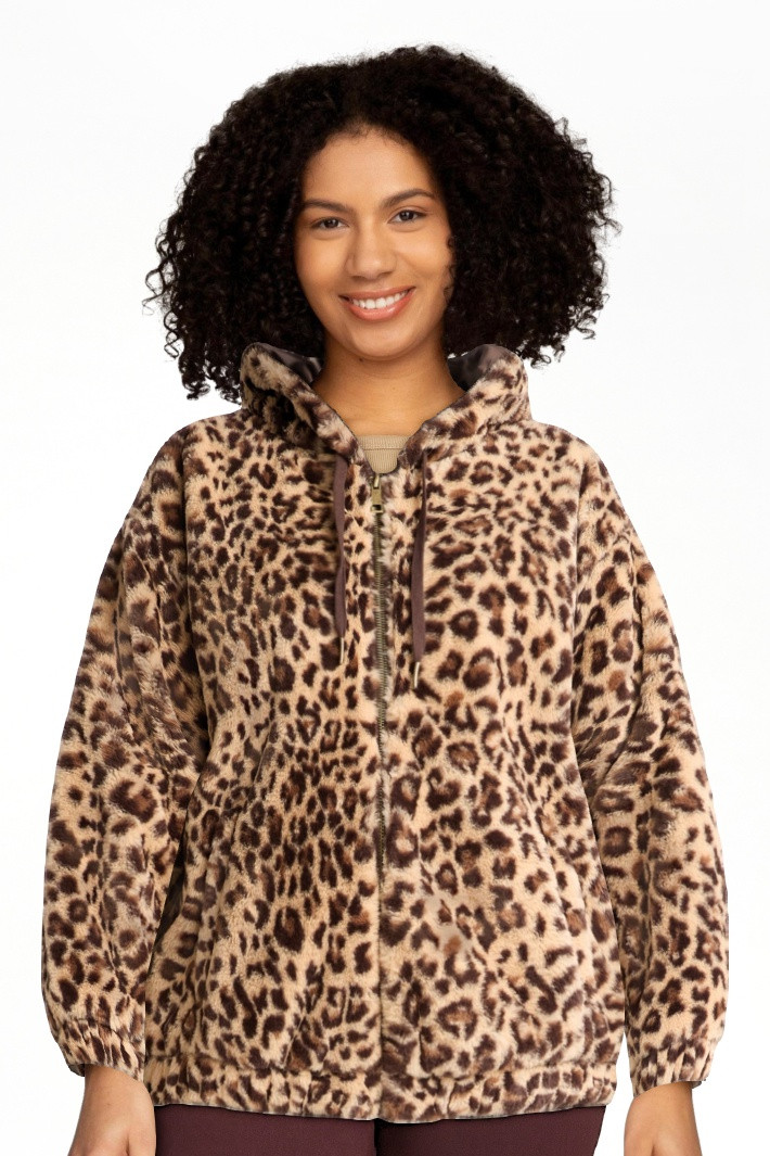 Time and Tru Women's and Women's Plus Faux Fur Hoodie Jacket, Sizes XS-2X | Walmart (US)