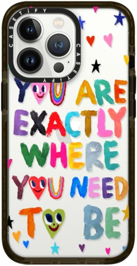 CASETiFY Impact Case for iPhone 13 Pro - You are Exactly - Clear Black | Amazon (US)