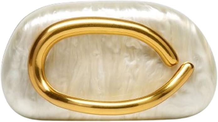 Women PU Leather Evening Handbags with Chain Trendy Crossbody Metal Decoration Shoulder Bag Causa... | Amazon (US)