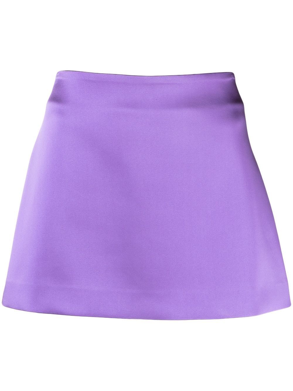 satin-finish A-line miniskirt | Farfetch Global