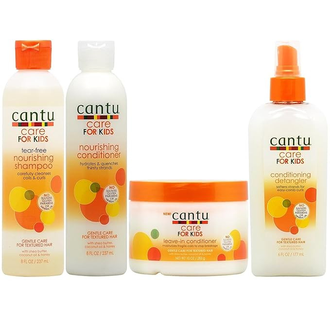 Cantu Care for Kids Shampoo + Conditioner + Leave-in Conditioner + Detangler "Set" | Amazon (US)
