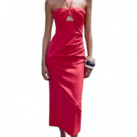Zara Strapless Red Dress | Poshmark