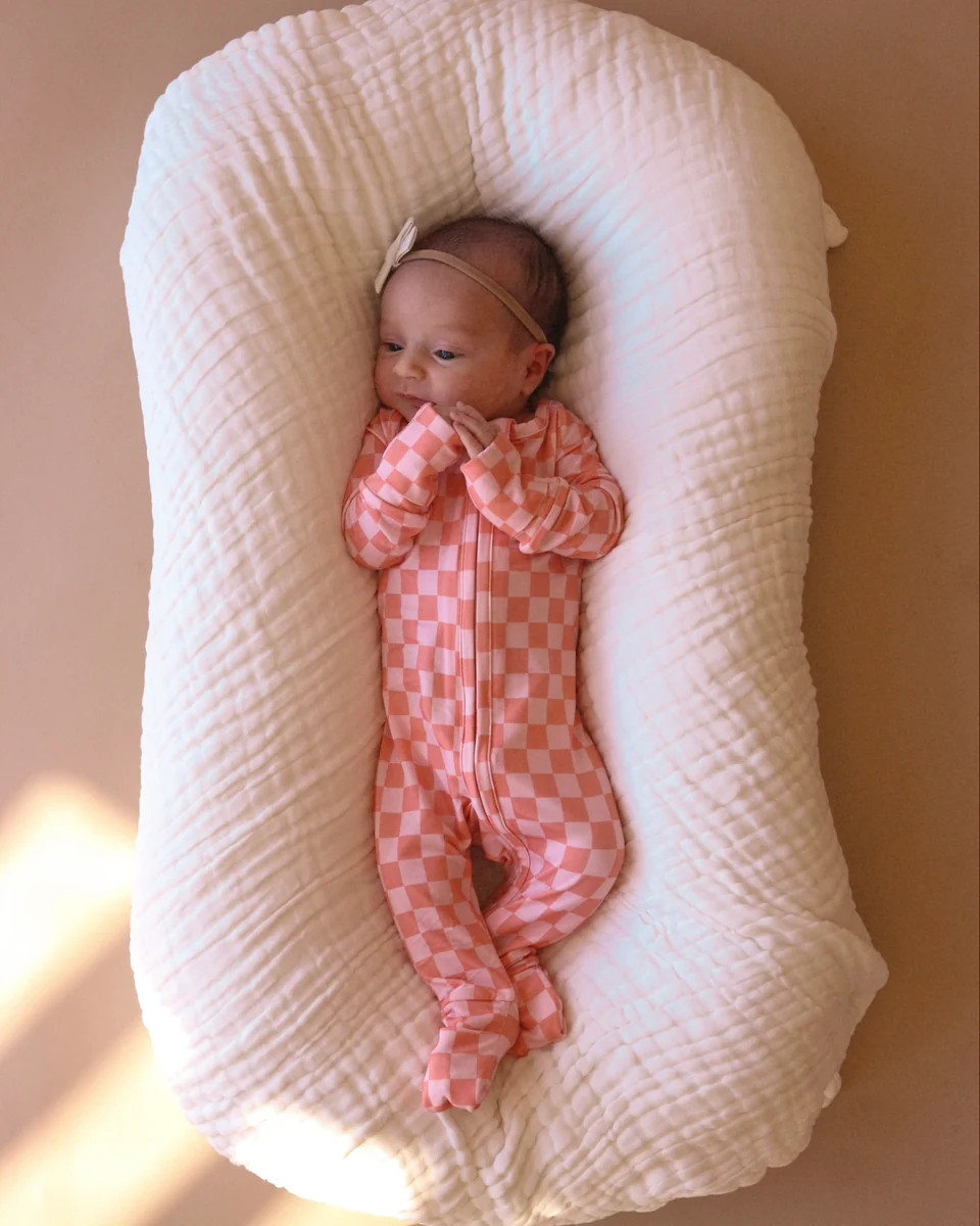 Strawberry Zip Romper - Bamboo Pajamas | Lolli Co.