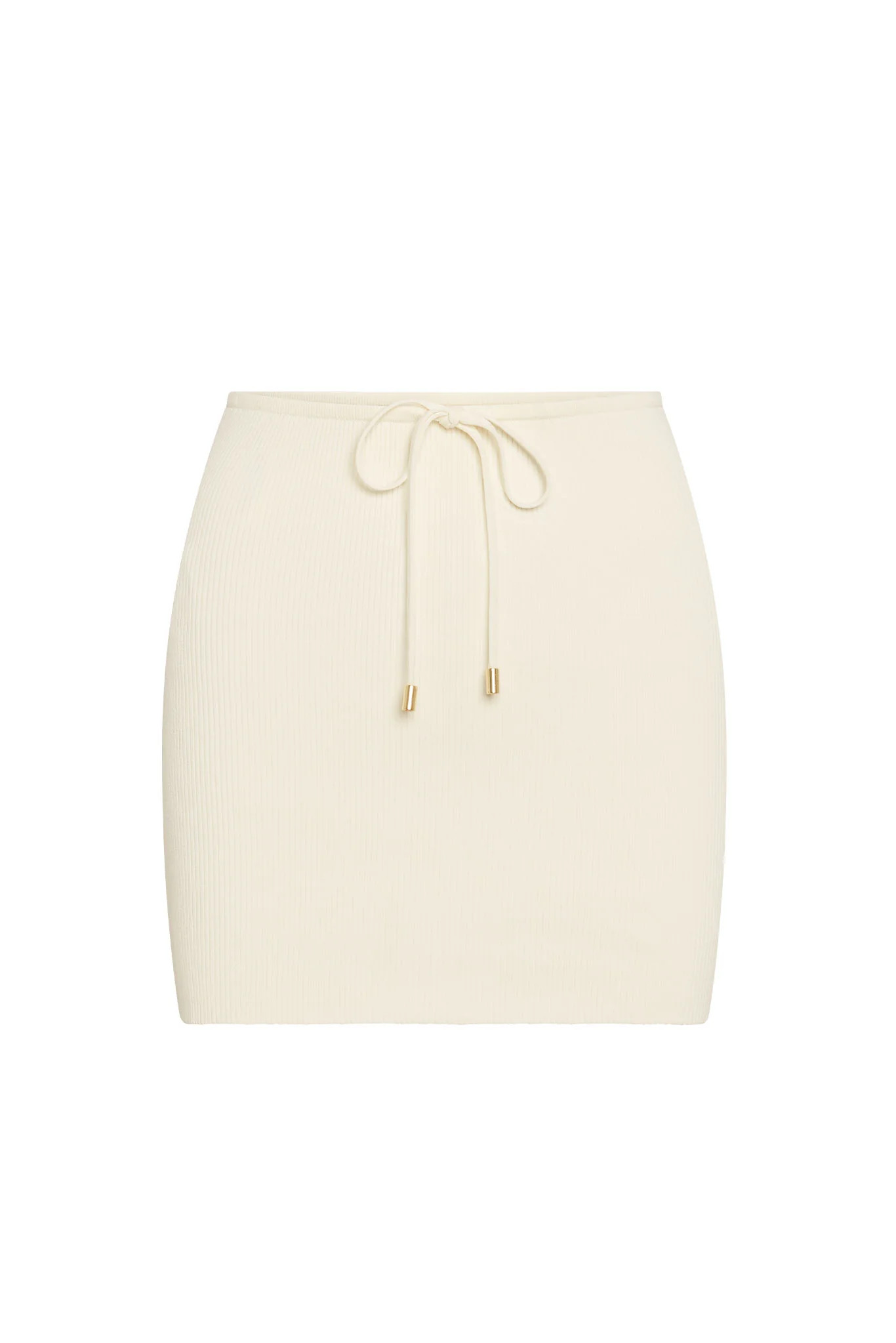 Cartagena Skirt - Ivory Knit Rib | Monday Swimwear