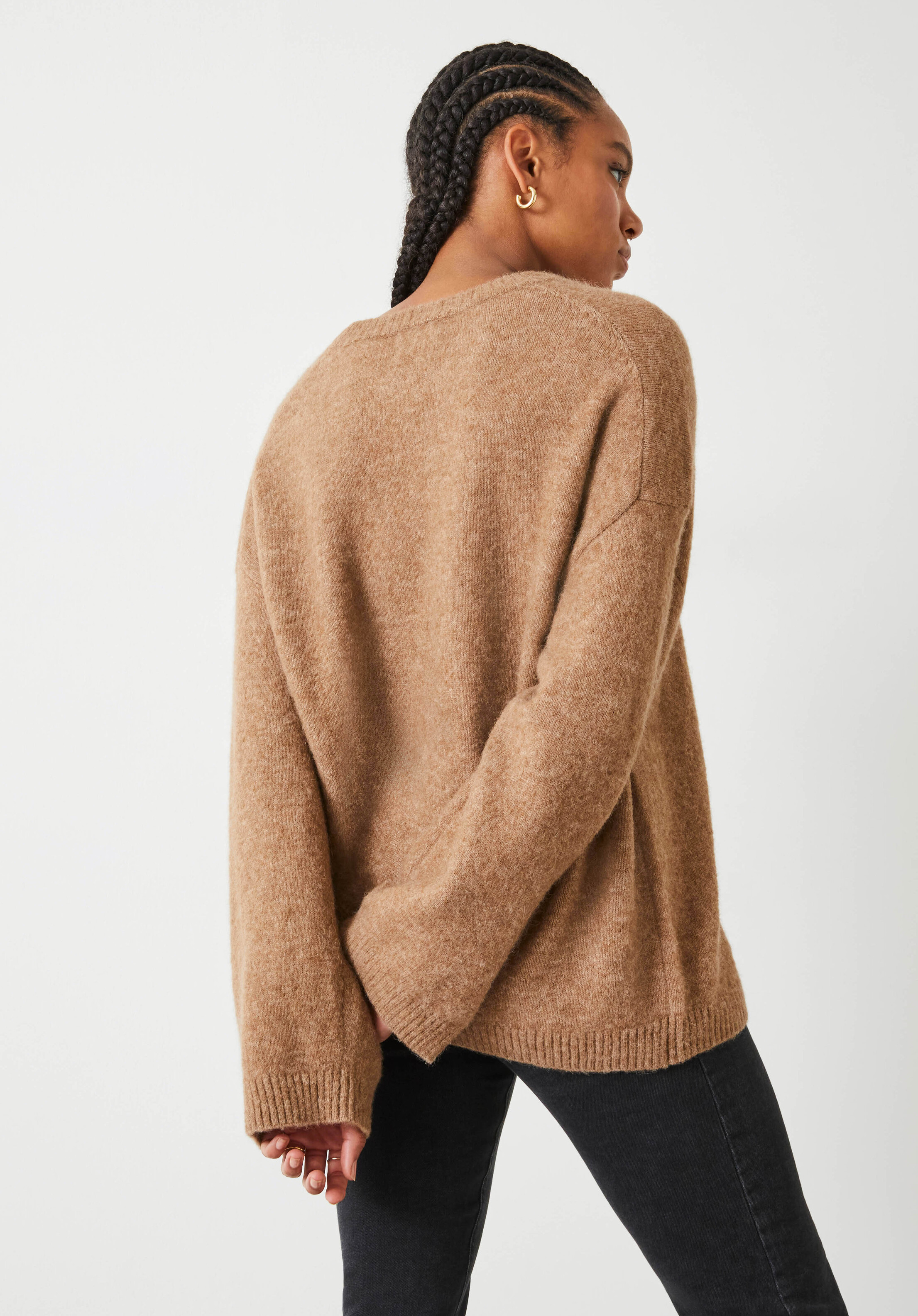 Elaine Slouchy Fit Wool Blend Jumper | Hush UK