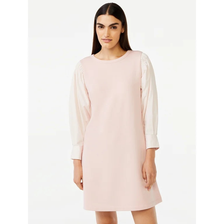 Free Assembly Women's Smocked Mini Dress with Square Shoulders | Walmart (US)