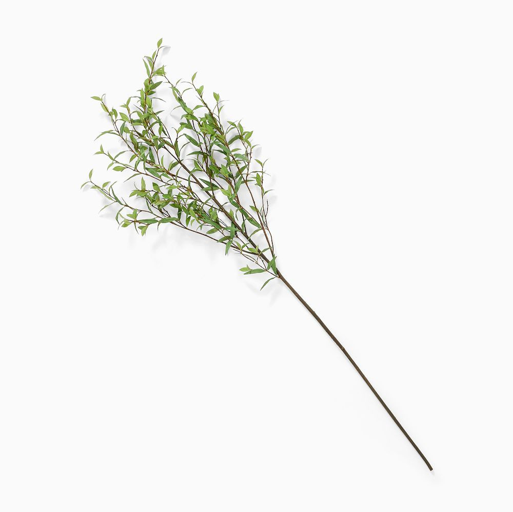 Faux Green Leaf Branch | West Elm (US)