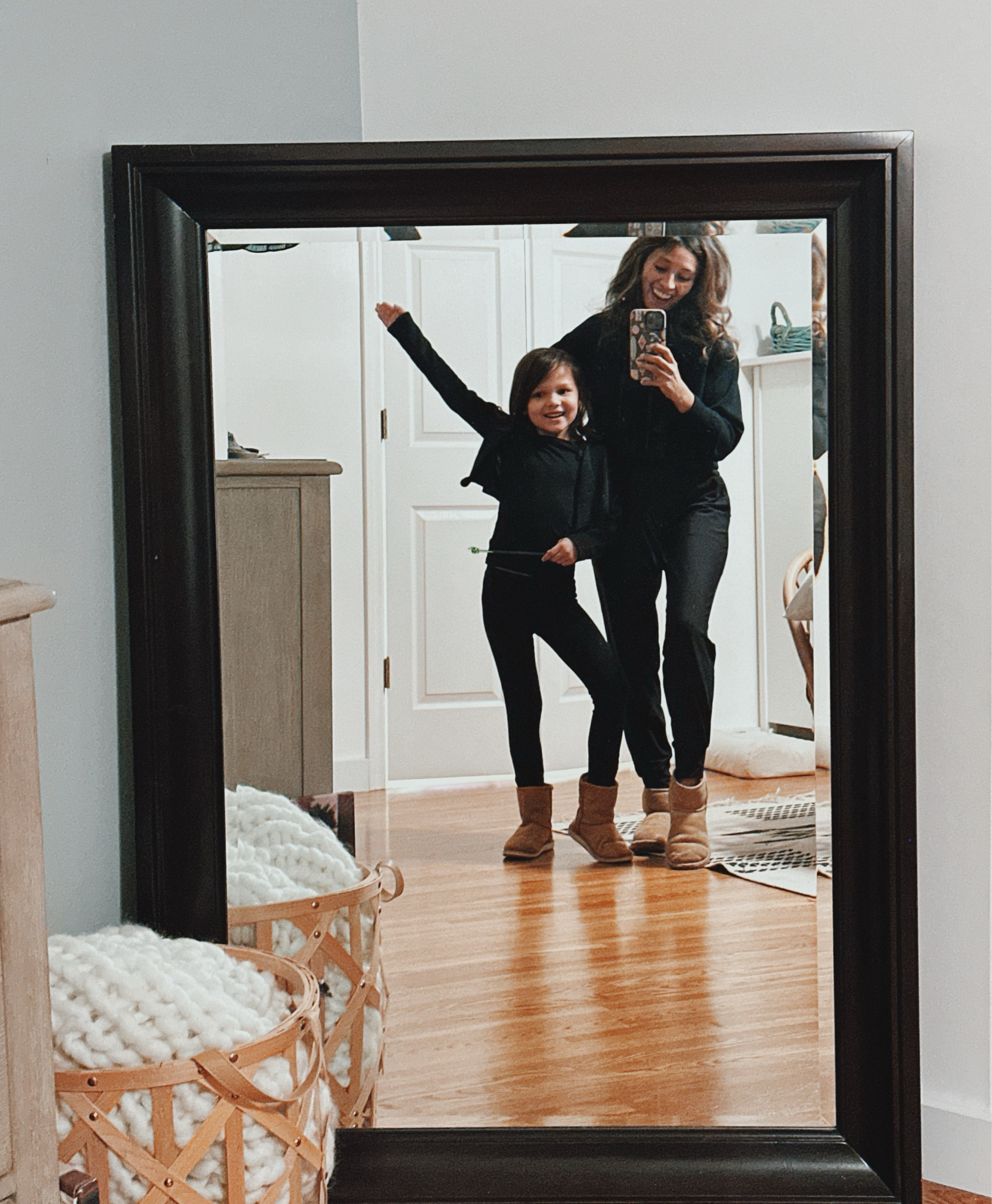 Headed to church and she wanted to wear all black so i told her id match her 🥰🥰 

#LTKSeasonal #LTKkids #LTKfamily