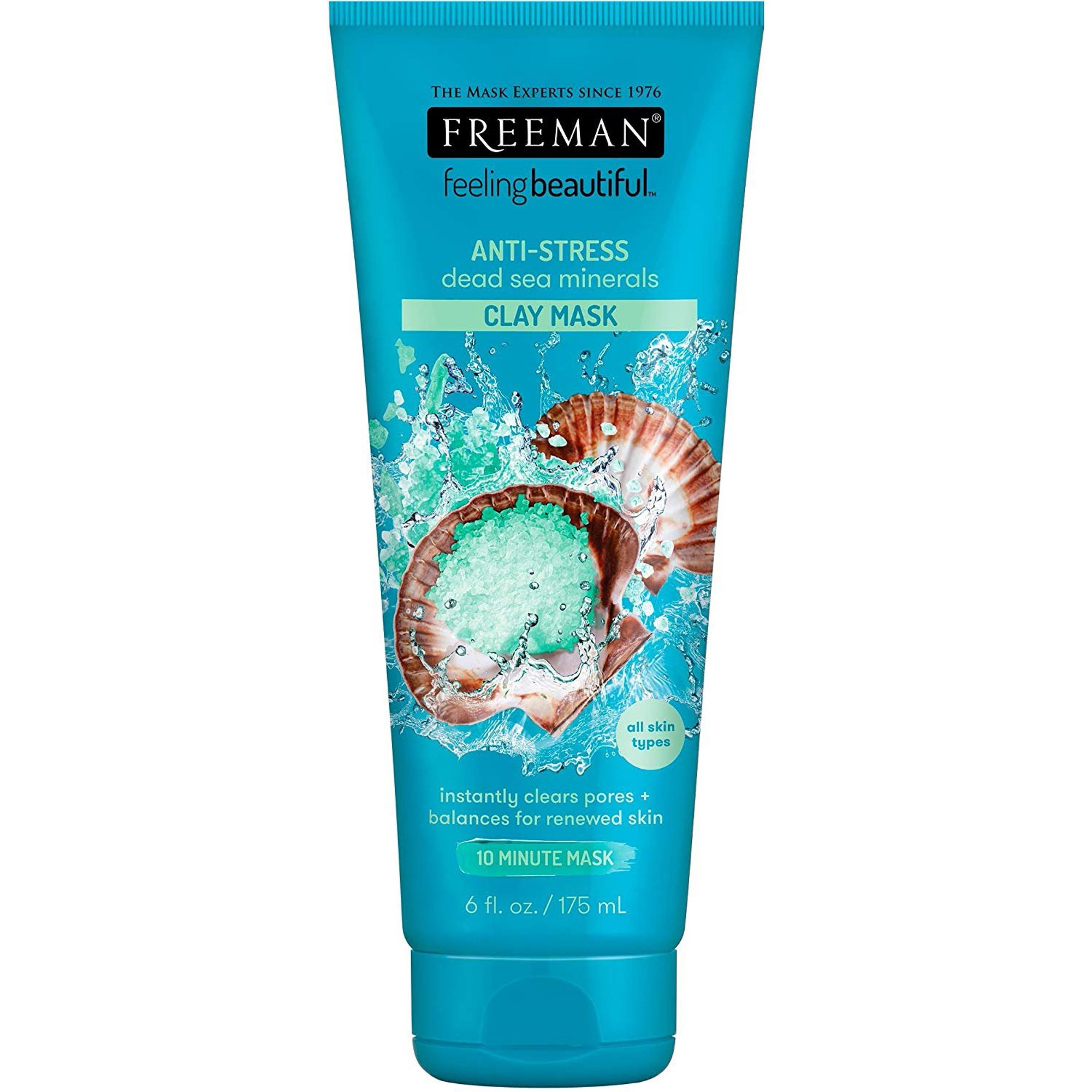Freeman Dead Sea Minerals Facial Anti-Stress Mask, 6 Ounce | Walmart (US)