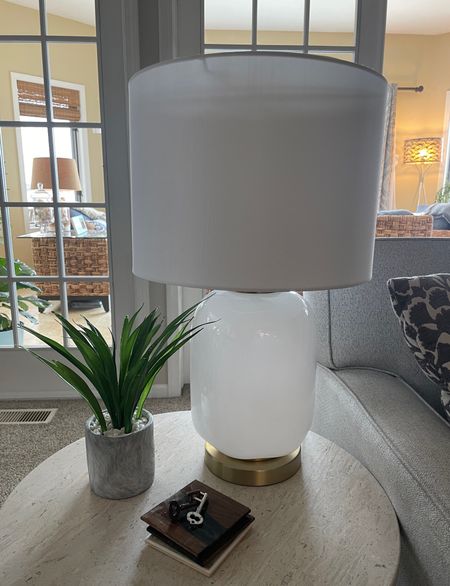 This client wanted new table lamps so I found these expensive white based lamps from Target with the brass bottom.  

Target table lamps.  White table lamps.  

#LTKHome #LTKStyleTip #LTKFindsUnder100