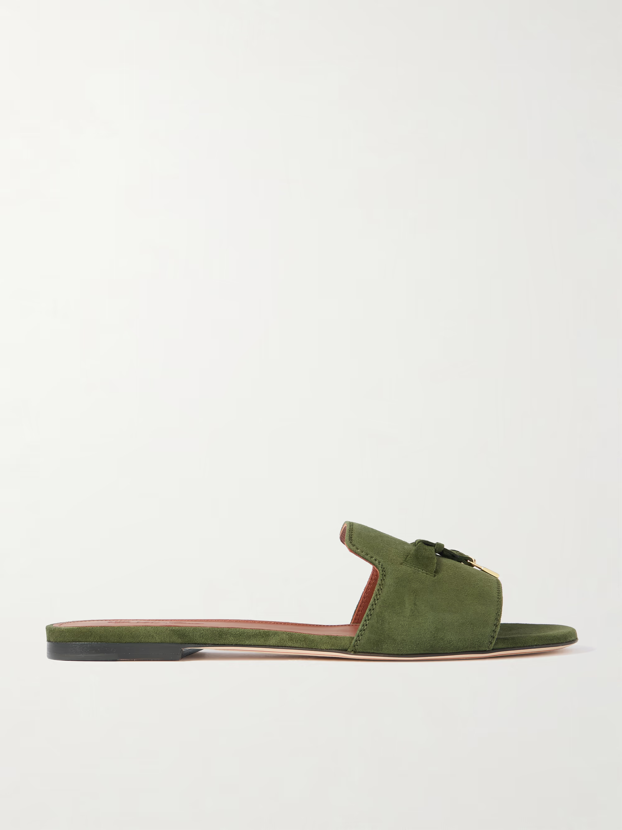 Summer Charms suede slides | NET-A-PORTER (US)