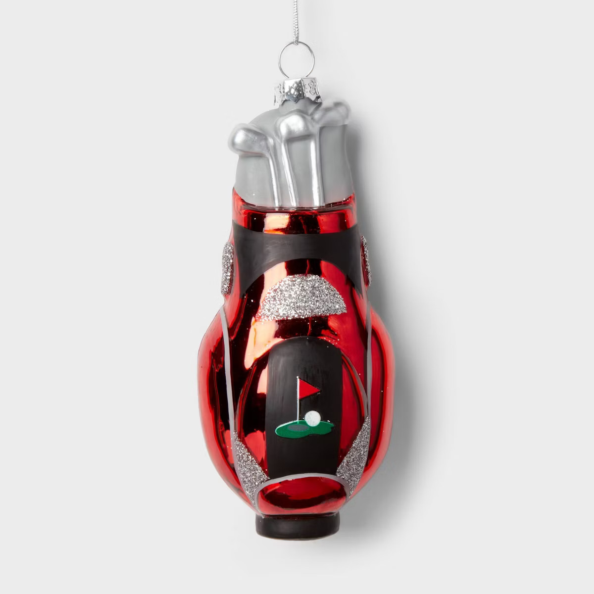 Glass Golf Bag Christmas Tree Ornament Red - Wondershop™ | Target