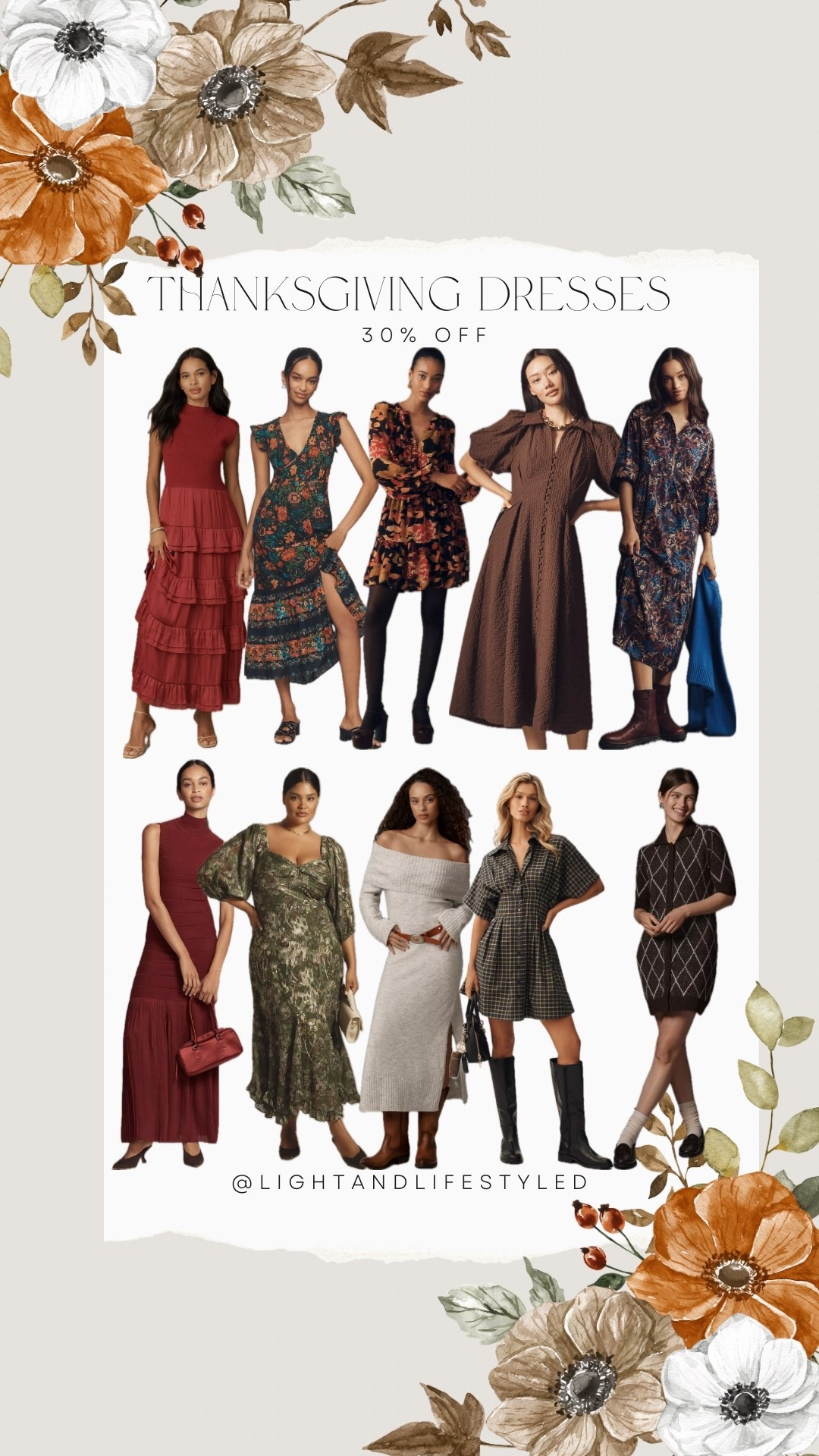 Thanksgiving dresses + they are 30% off with LTK exclusive code!

Thanksgiving, dresses, fall fashion, fall outfit, holiday

#LTKHoliday #LTKSeasonal #LTKSaleAlert