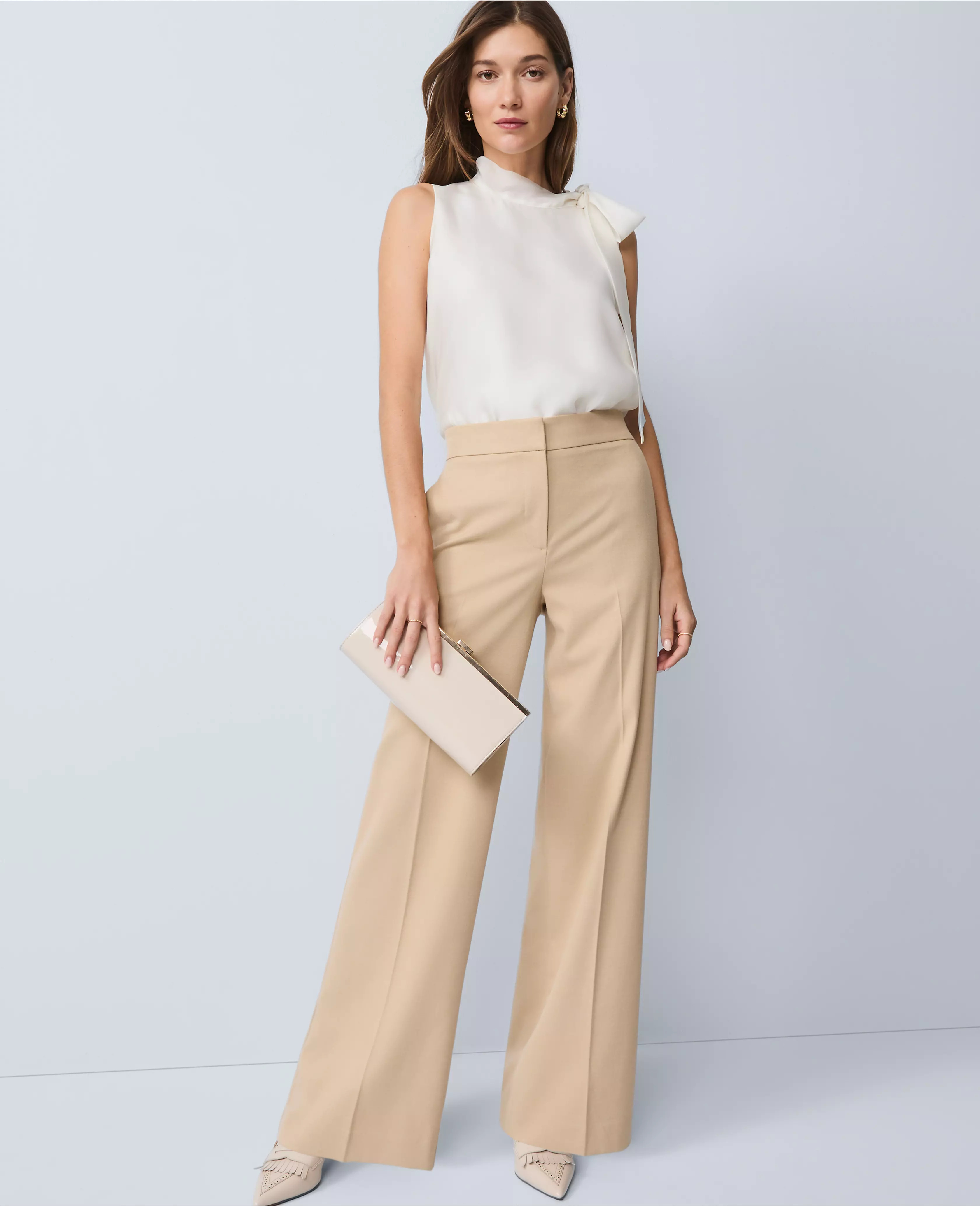 The Easy Wide Leg Pant | Ann Taylor