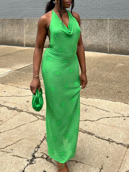Nyfw outfit, green outfit, vacation outfit, green purse, outfit inspo, maxi dress 

#LTKwedding #LTKSale #LTKsalealert