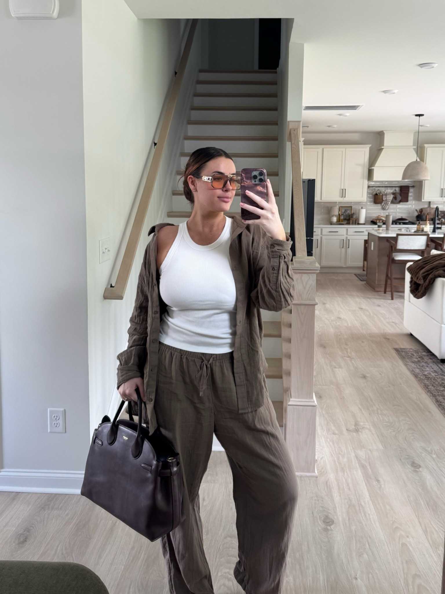 Large top and XL pants 🤎

#LTKMidsize #LTKTall #LTKgrwm