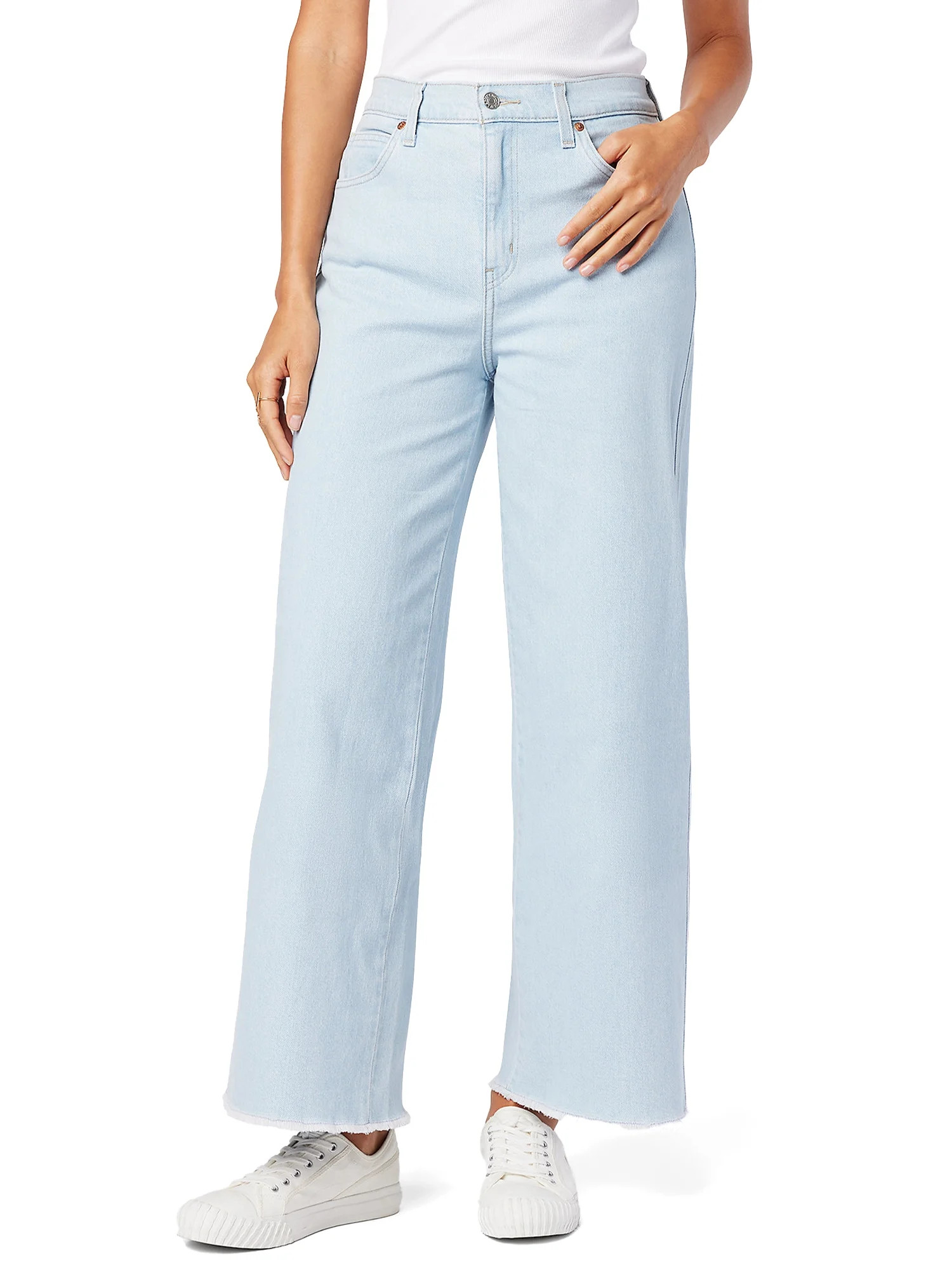 Signature by Levi Strauss & Co. Women's Heritage High-Rise Wide Leg Jeans | Walmart (US)