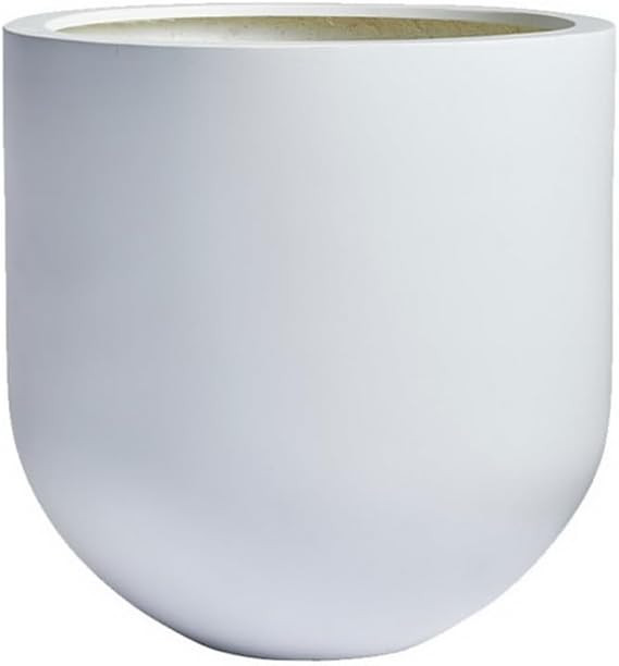 DTY Signature Mount Antero 1-Piece Fiberstone Bullet Planter for Indoor/Outdoor, White, 12" H x 1... | Amazon (US)