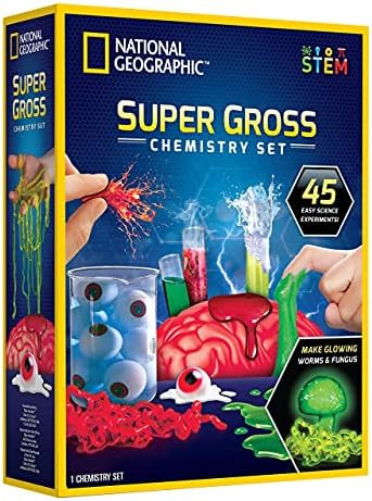 National Geographic Gross Science Kit - 45 Gross Science Experiments- Dissect a Brain, Make Slime... | Amazon (US)