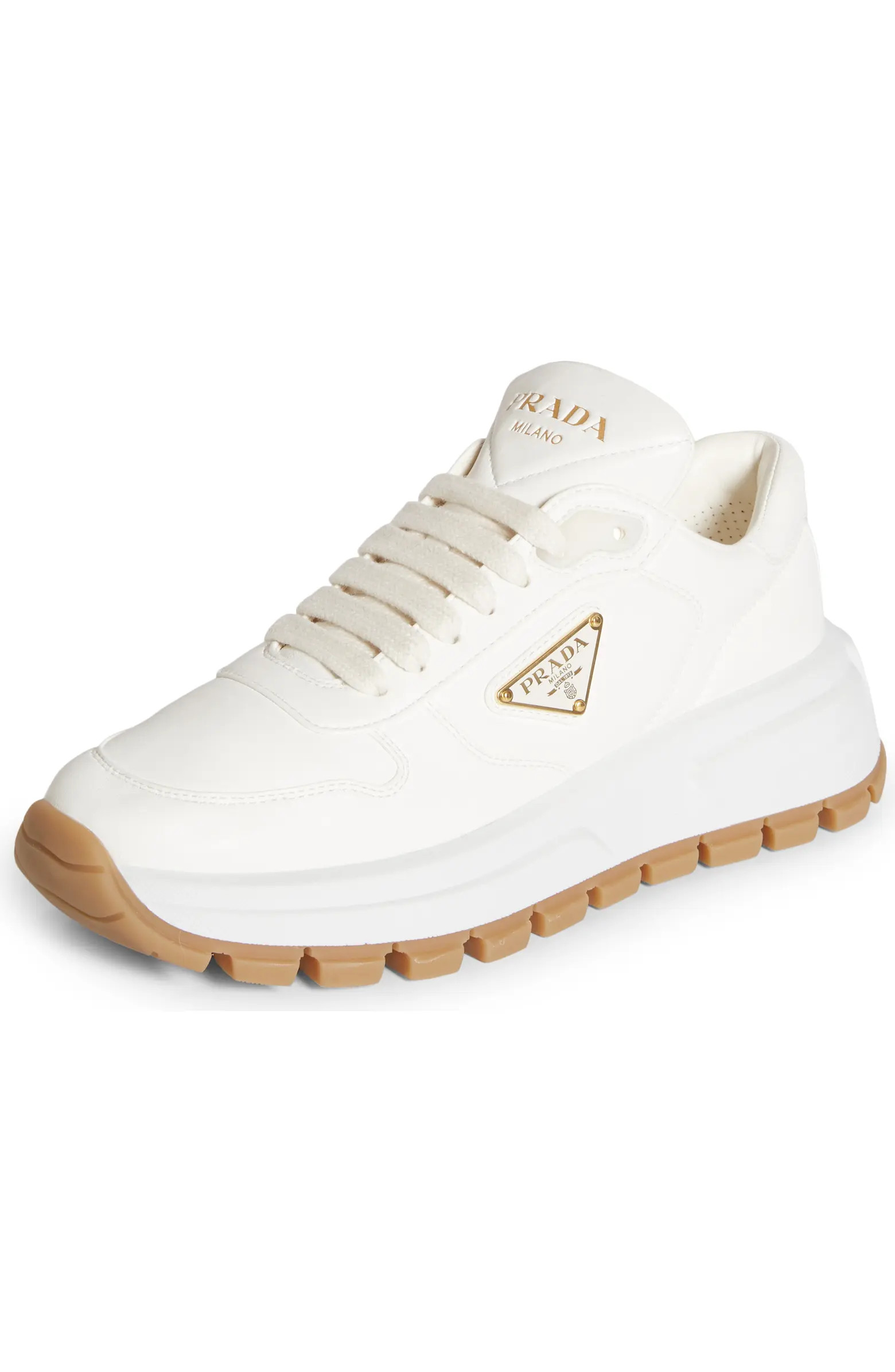 Triangle Logo Lace-Up Sneaker (Women) | Nordstrom