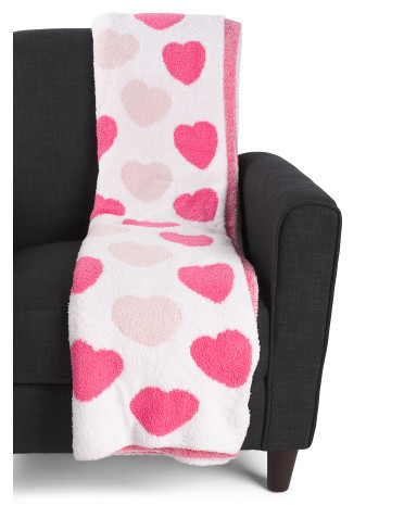 Scattered Hearts And Socks Throw Combo | TJ Maxx