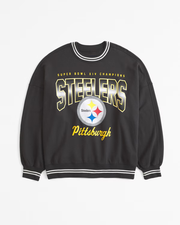 Pittsburgh Steelers Graphic Oversized Sunday Crew | Abercrombie & Fitch (US)