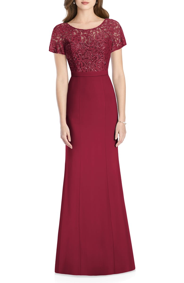 apple red mother of the bride dresses