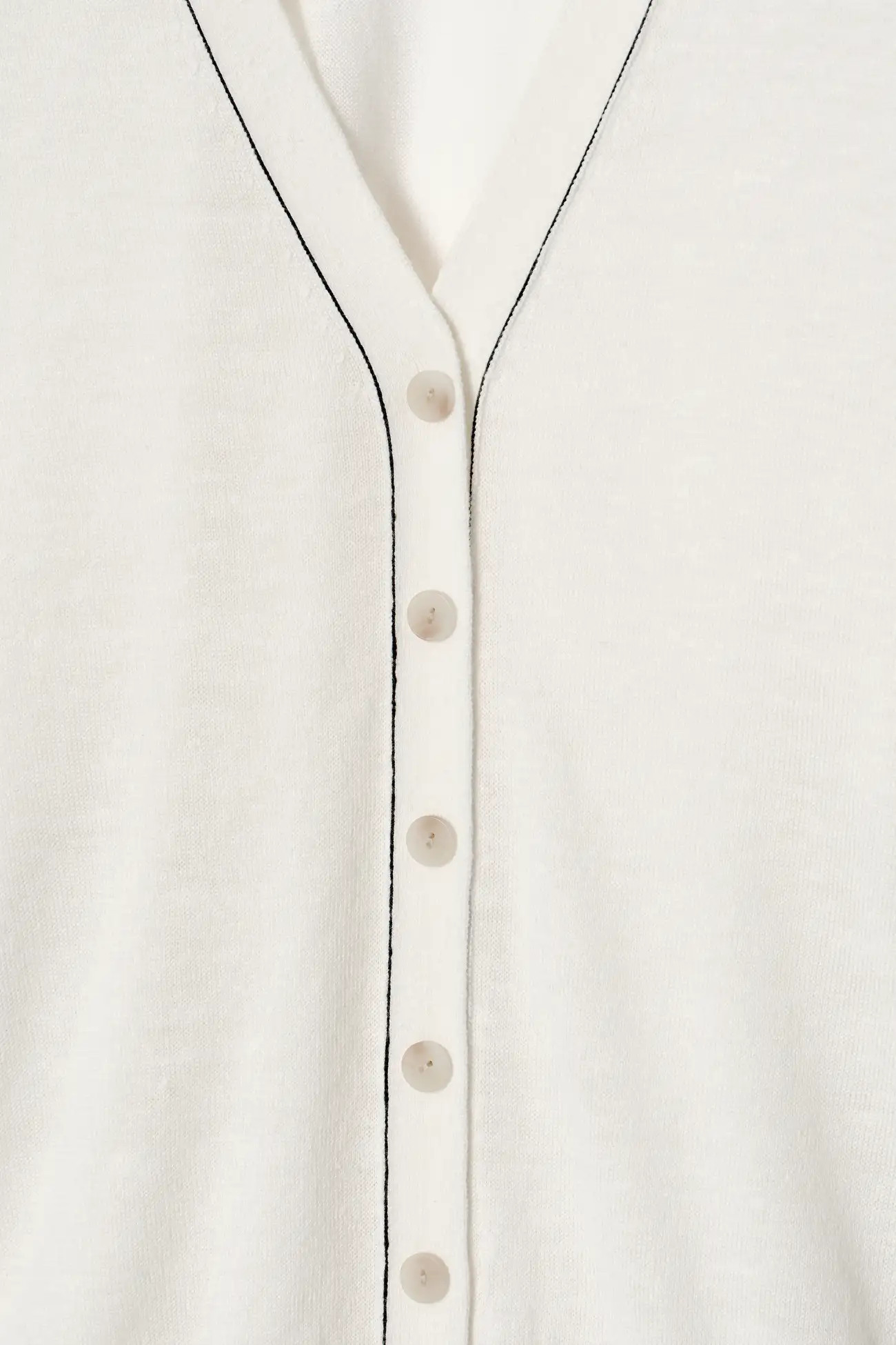 MERINO WOOL V-NECK CARDIGAN - OFF-WHITE - COS | COS UK