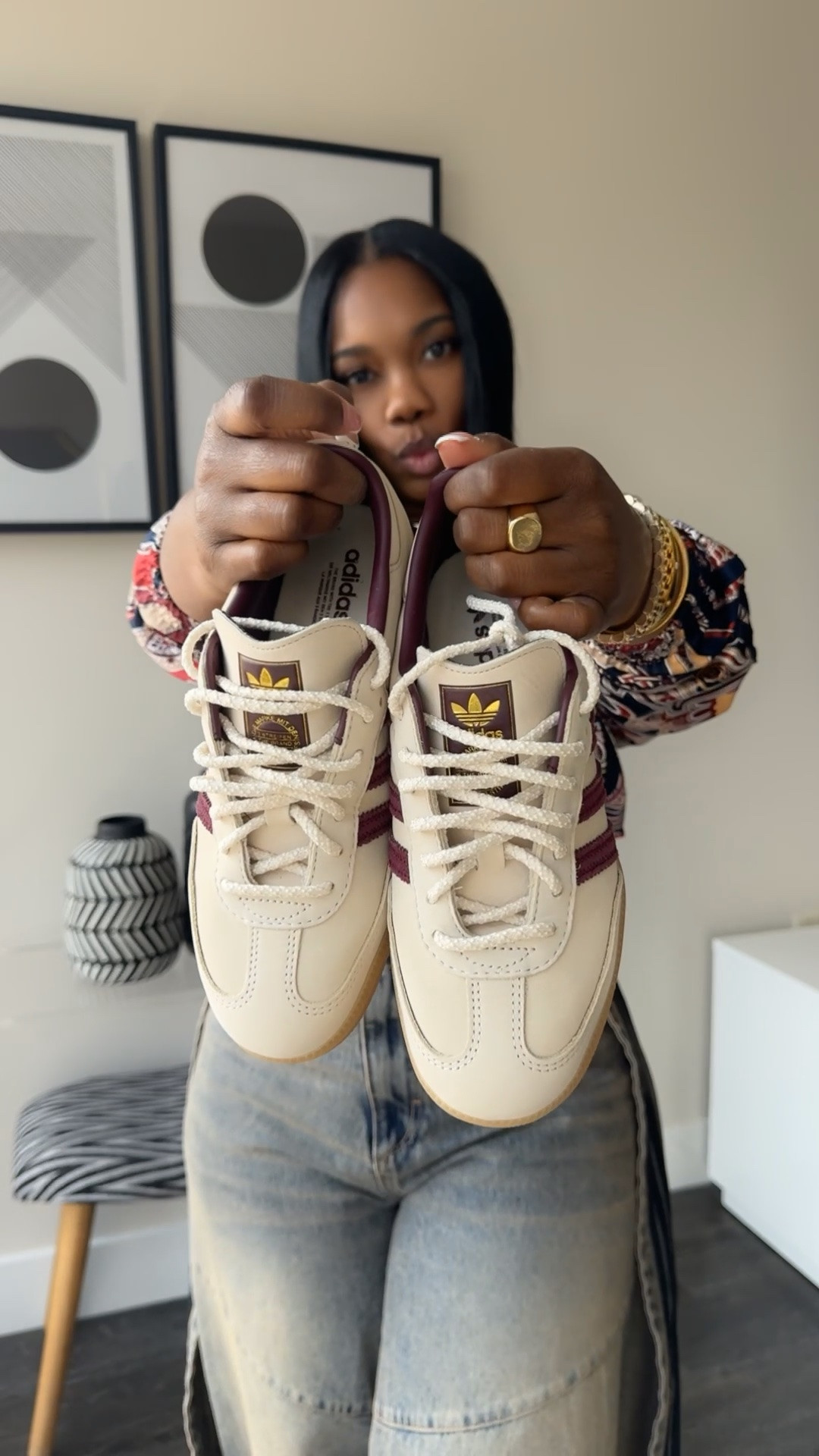 Love these adidas sambas! The Perfect fall cream color with a touch of burgundy. They also come with bright coral laces as well if you want to switch the cream for a great pop of color. 

#ltkstyle #backtoschool

#LTKootd