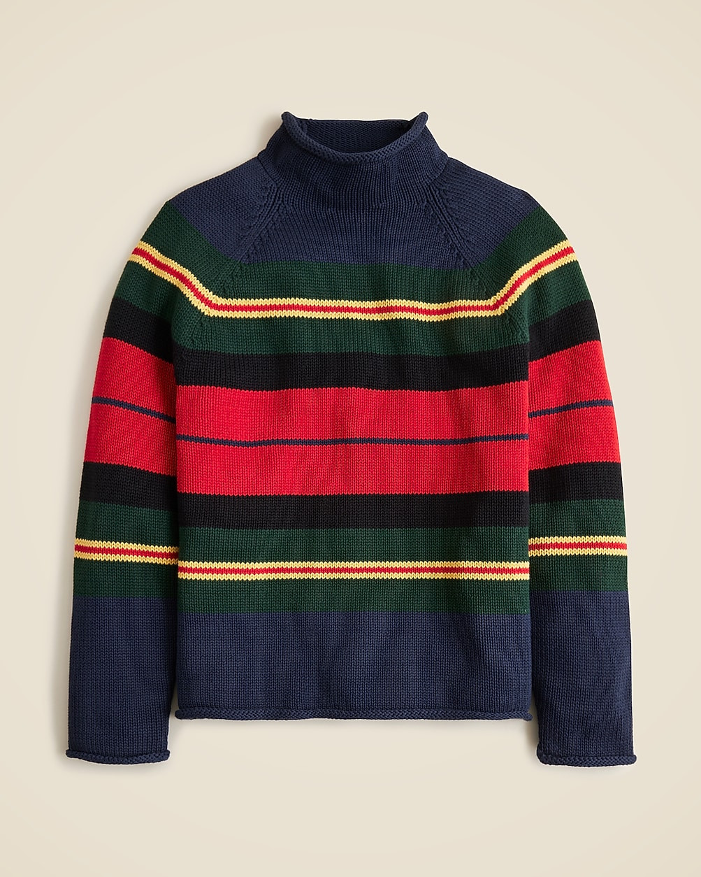 1988 Rollneck™ sweater in cotton rugby stripe | J. Crew US