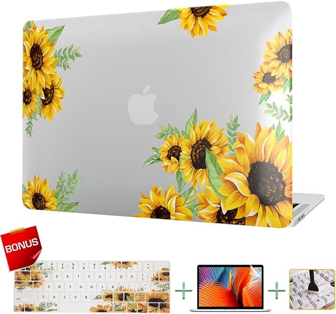 Laptop Case MacBook Case & Keyboard Cover & Screen Protector Sunflower Only Compatible for MacBoo... | Amazon (US)