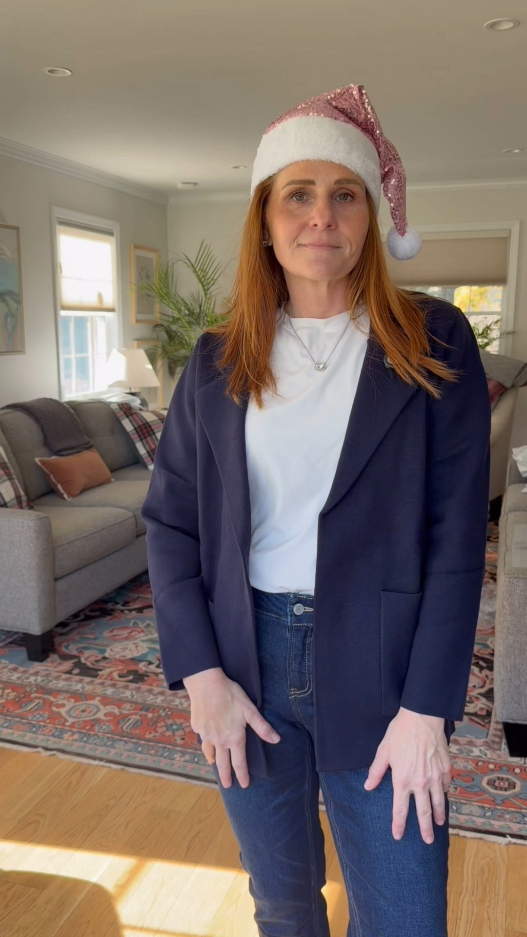 Dress up – comfortably – to run your holiday errands. This sweater blazer is an easy way to look and feel pulled together as you – from store to store.

#LTKFindsUnder50 #LTKOver40 #LTKmomlife