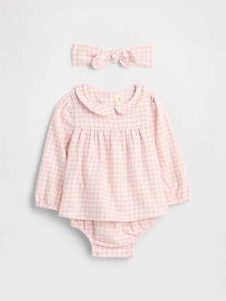 Baby Flannel Two-Piece Bodysuit | Gap Factory