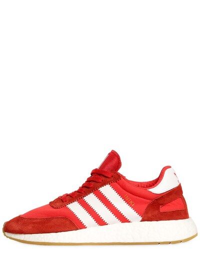 ADIDAS ORIGINALS - LAUFSNEAKERS AUS MESH UND WILDLEDER "INIKI" - SNEAKERS - ROT - LUISAVIAROMA | Luisaviaroma