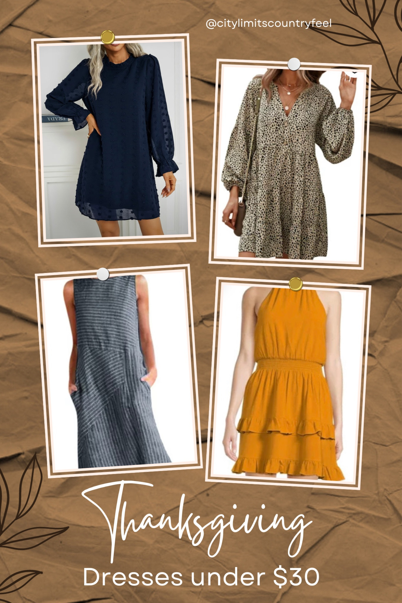 Thanksgiving dresses under $30 all from Walmart. Super versatile and comfortable neutral style!

#LTKSeasonal #LTKstyletip #LTKHoliday